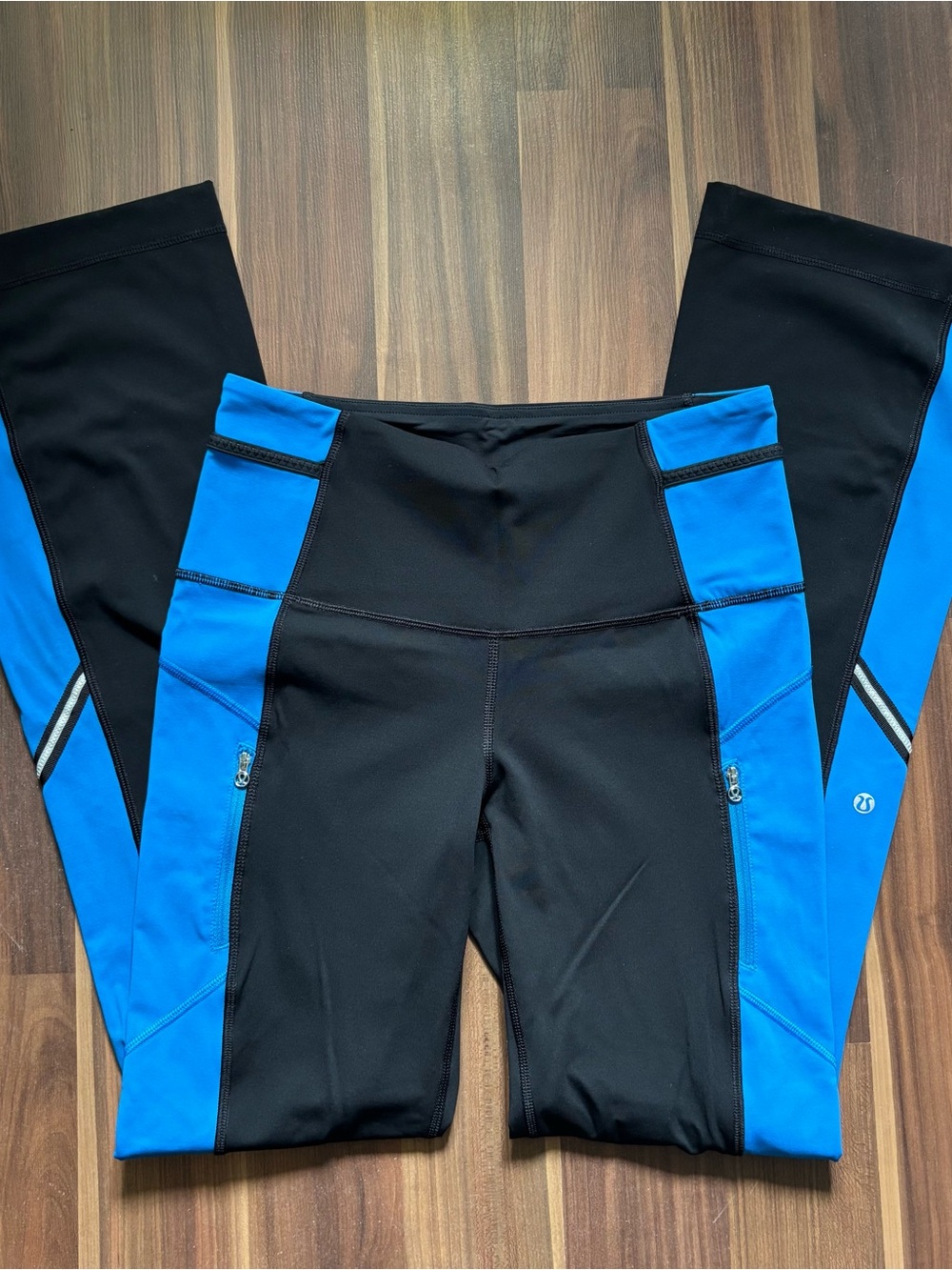 lululemon athletica Black + Blue Performance Track Joggers